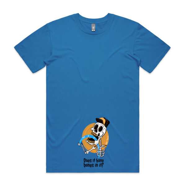Does it have bones in it? T-shirt  /back Thumbnail